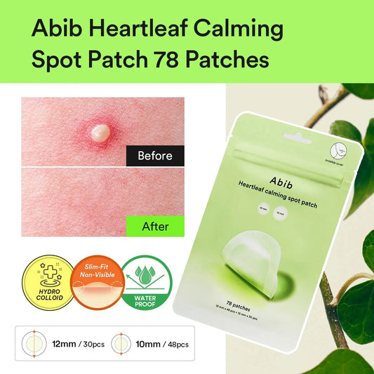 ABIB | Parches. Heartleaf Calming Spot Patch - 78 pcs - Haru Skin Haru Skin