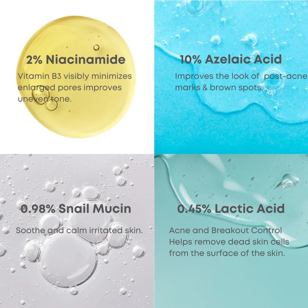 NINE LESS | Suero. A - Control 10% Azelaic Acid Serum – 30ml - Haru Skin Haru Skin