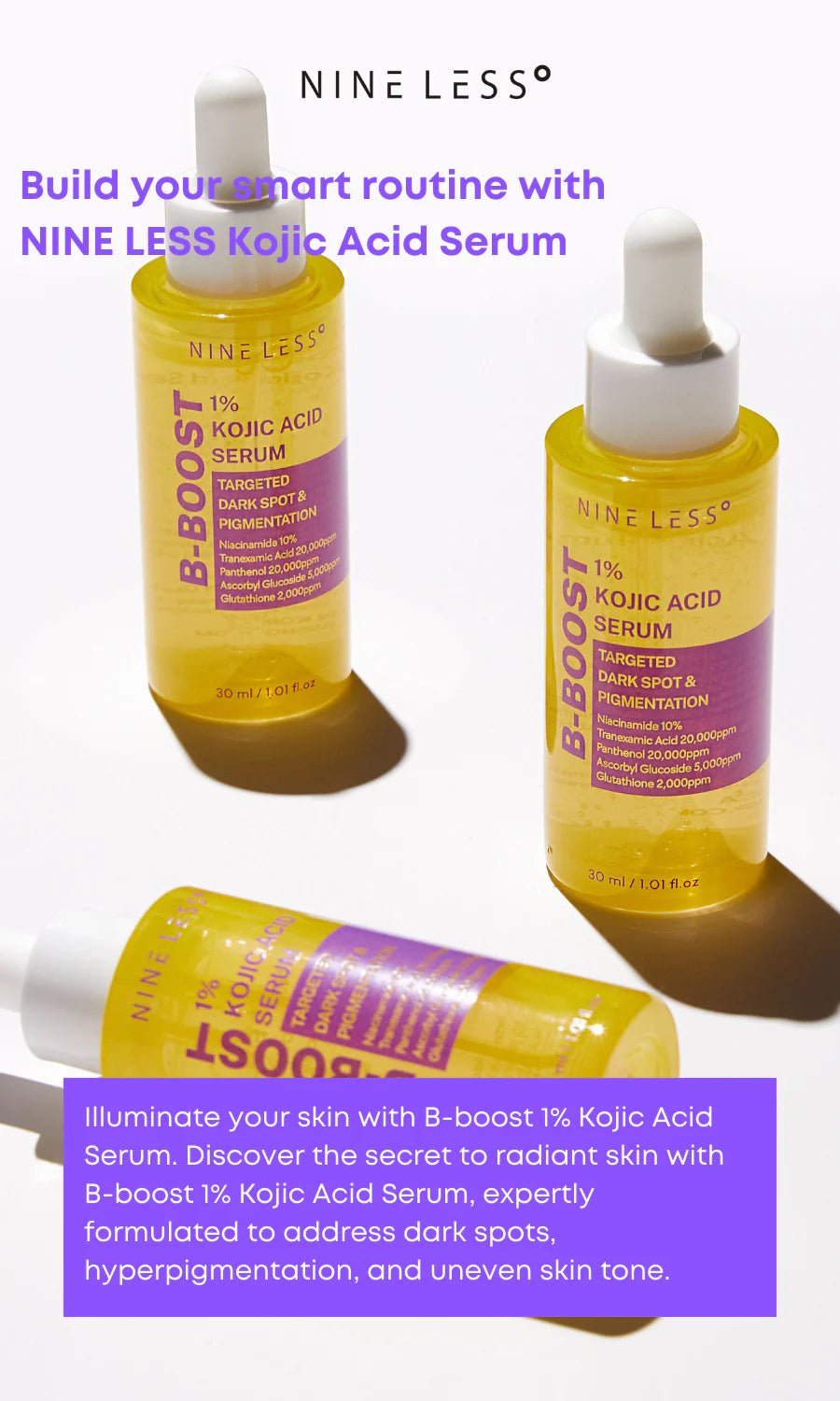 NINE LESS | Suero. B - Boost 1% Kojic Acid Serum – 30ml - Haru Skin Haru Skin