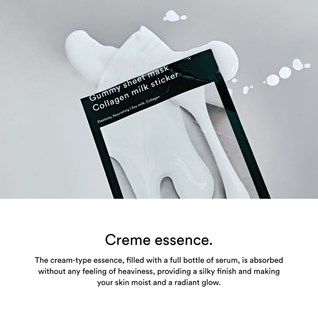 Abib | Mascarilla. Gummy Sheet Mask Collagen Milk Sticker – 1 EA