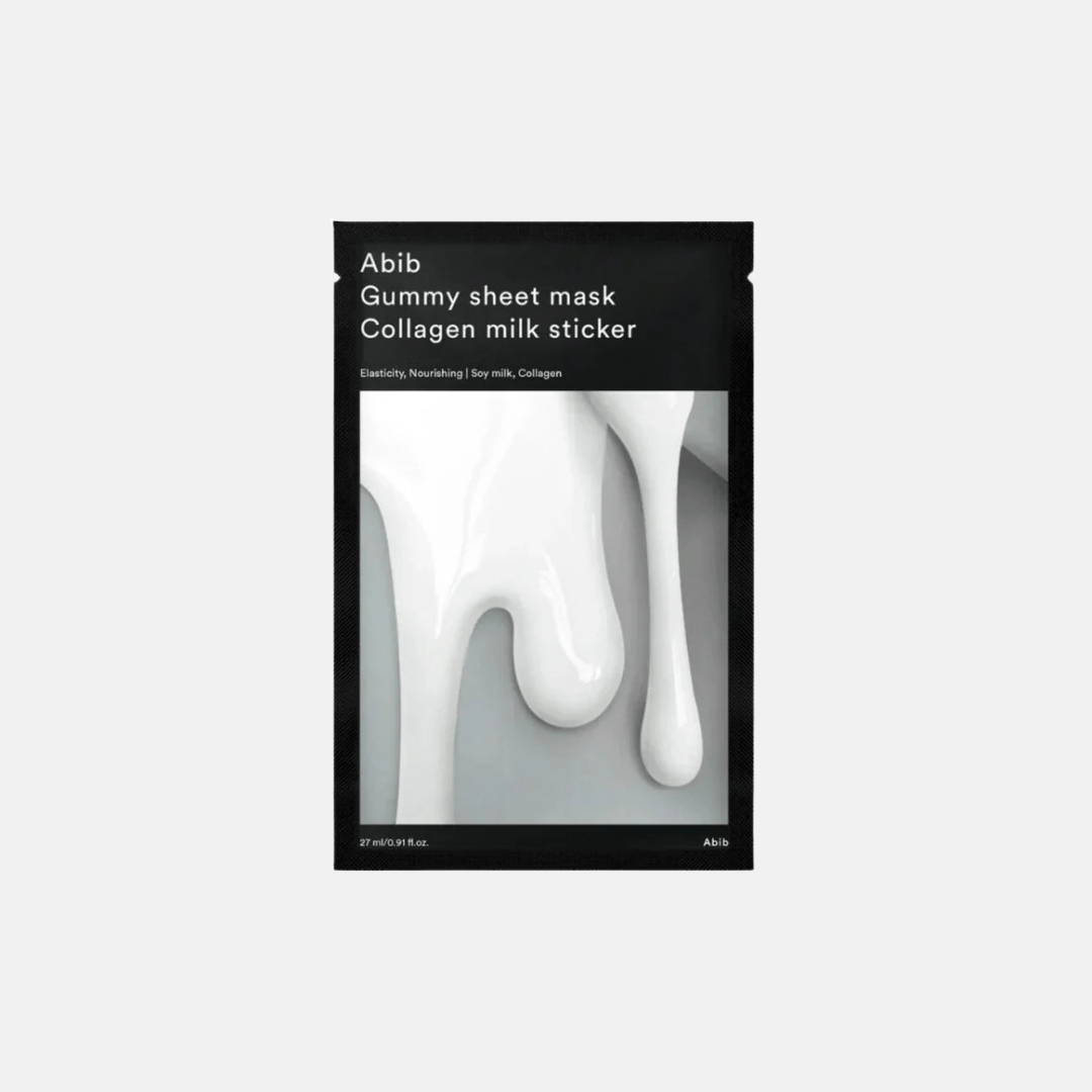 Abib | Mascarilla. Gummy Sheet Mask Collagen Milk Sticker – 1 EA