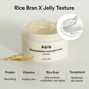 Abib | Mascarilla. Rice Probiotics Overnight Mask Barrier Jelly – 80 ml