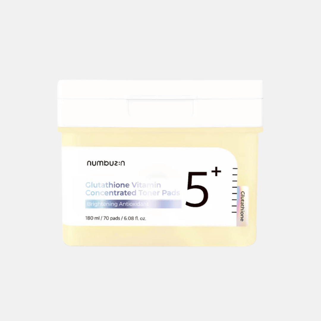Numbuzin | Tónico.  No.5+ Glutathione Vitamin Concentrated Toner Pads – 70 pads