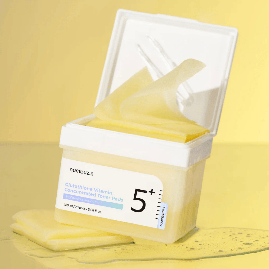 Numbuzin | Tónico.  No.5+ Glutathione Vitamin Concentrated Toner Pads – 70 pads