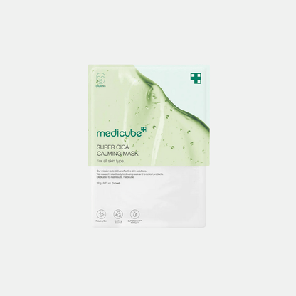 MEDICUBE | Mascarilla. Super Cica Calming Mask – 22g - Haru Skin Haru Skin