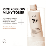 ANUA | Tónico. Rice 70 Glow Milky Toner – 250ml