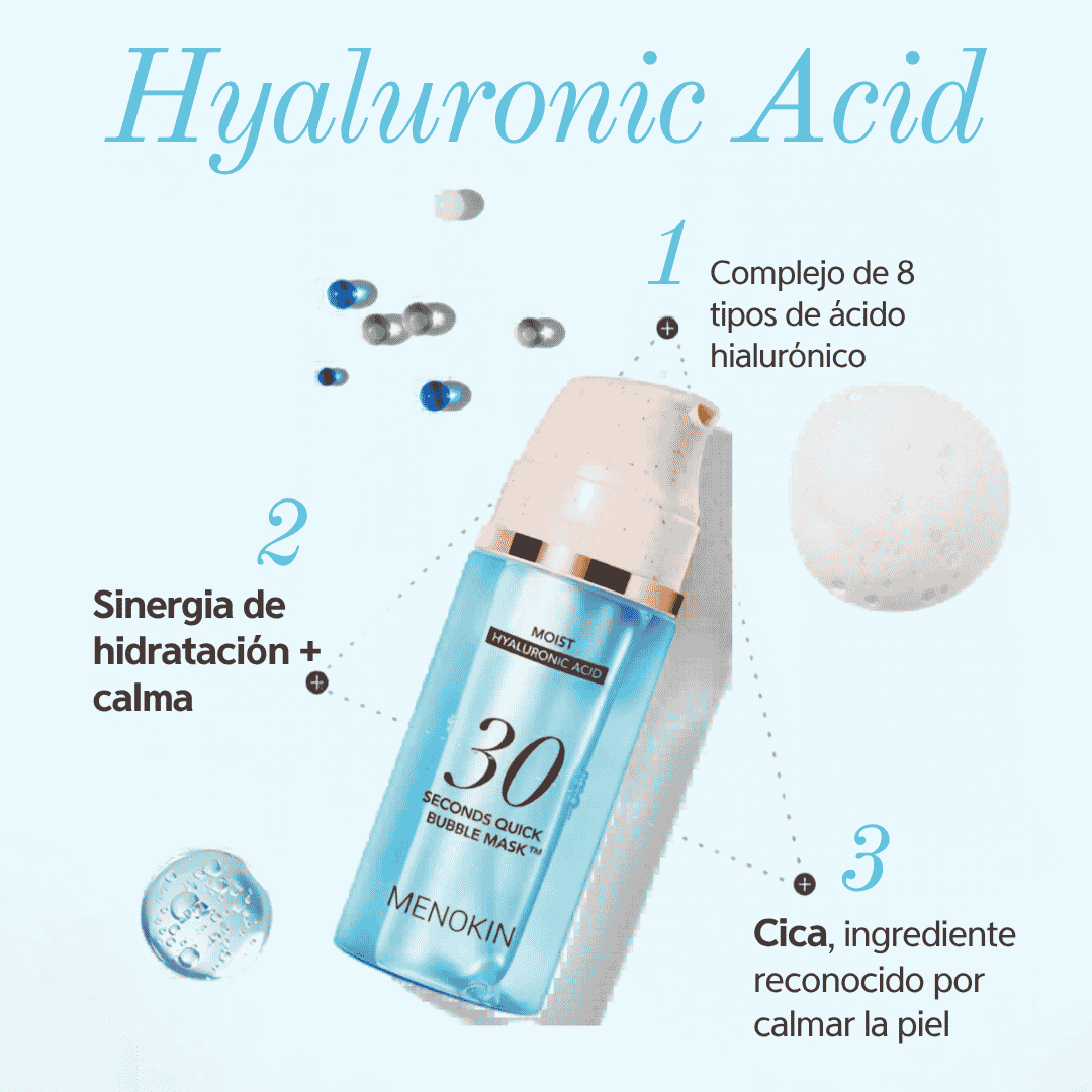 MENOKIN | Mascarilla + Suero. 30 Seconds Quick Bubble Mask MOIST – 95ml