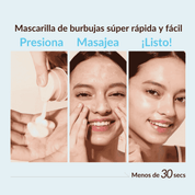 MENOKIN | Mascarilla + Suero. 30 Seconds Quick Bubble Mask MOIST – 95ml